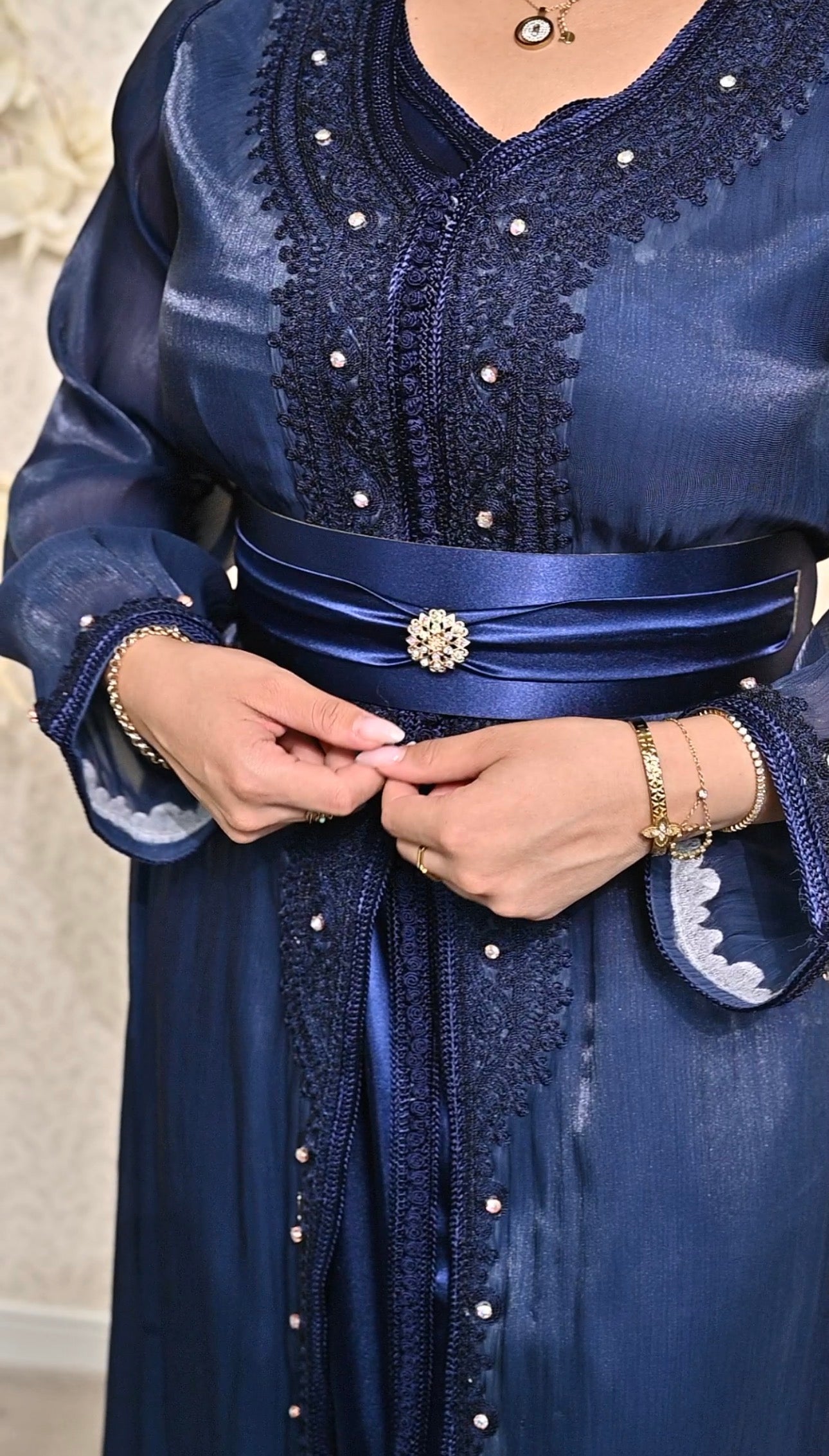قفطان لؤلؤة الأناقة | Élégance Royale